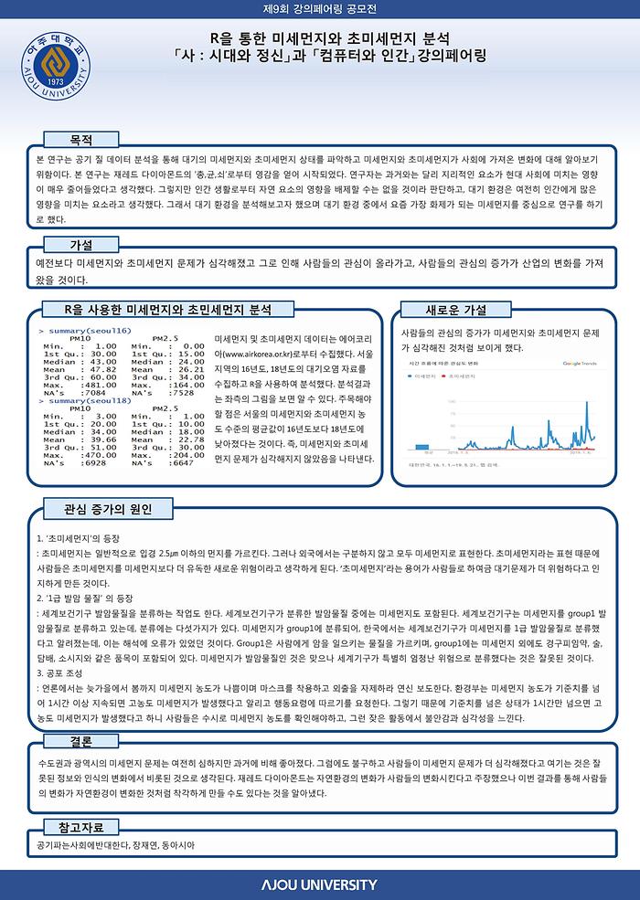 R을 통한 미세먼지와 초미세먼지 분석